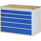 Rau Schubladenschrank Buche-Top und 5 x Schubl.-XXL 2x120 2x150 1x180mm