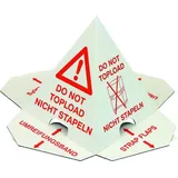 TransPak Palettenhütchen 1.25 Wellpappe L205xB205xH235mm einwellig 1-farbig rot