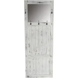 MCW Wandgarderobe Vintage 5 Haken Weiß