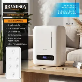 Brandson Luftbefeuchter 4 Liter schwarz