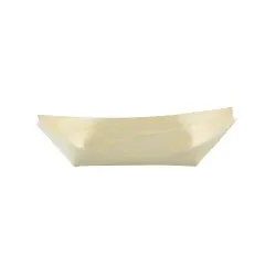 Greenbox Snackschalen Holzschiffchen, Holz DCA017821 , 1 Packung = 100 Stück, Länge: 17 cm