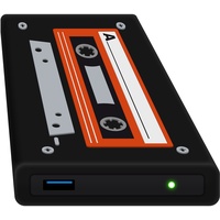 Digittrade HipDisk Externe Festplatte SSD 250GB 2,5 Zoll USB 3.0 mit austauschbarer Silikon-Schutzhülle LS132 Old School Festplattengehäuse stoßfest wasserdicht