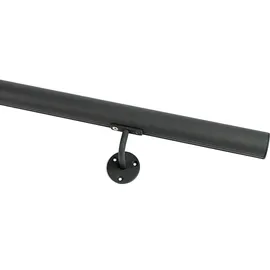 DOLLE Handlaufset zur Wandmontage 1,5m Aluminium anthrazit, rund