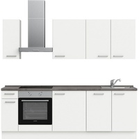 nobilia® elements Küchenzeile »" basic"«, vormontiert, Ausrichtung wählbar, Breite 240 cm, ohne E-Geräte