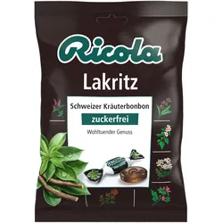 Ricola Lakritz-Bonbons ohne Zucker im Beutel