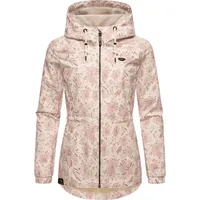 Ragwear Outdoorjacke Dankka Spring Wasserdichte Damen Jacke mit floralem
