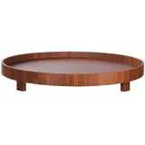 Asa Selection Wood, rundes Tablett auf Fuß, Nussbaum