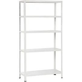 SCHULTE Regalwelt Steckregal Metall 190 x 100 x 40 cm weiß 5 Böden