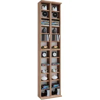 VCM CD-Regal Almera 42 x 20 x 180 cm Braun