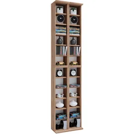 VCM CD-Regal Almera 42 x 20 x 180 cm Braun