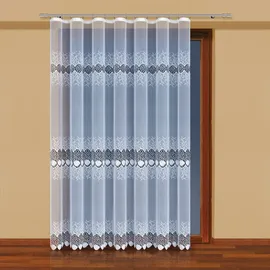 HAFT 221500/250 Konfektionierte Gardine, 250 x 200 cm, weiß