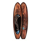 Runga-Boards SUP-Board KEKENO DARK Hard Board Stand Up Paddling SUP, Allrounder, (Set 10.6, Inkl. coiled leash & 3-tlg. Finnen-Set) 10.6