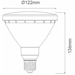 Beneito Faure PAR38 LED-Glühbirne 15W E27 Parabolreflektor