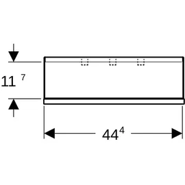 Geberit Smyle Square 45x14,8x14,3cm, lava matt