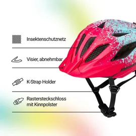 KED Street Jr. Pro 53-58 cm Kinder pink iceblue matt