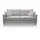 MID.YOU Couch Polyester 3-Sitzer Hellgrau