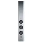 naber gmbh Wandsteckdose Mira small USB A/C Edelstahl Weiß