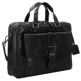 LEONHARD HEYDEN Roma Aktentasche Leder 40 cm Laptopfach schwarz