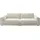Candy Big-Sofa 3C CANDY "Karalis mit extra großer Sitztiefe, elegantes Mega Sofa zum Relaxen", beige (natur), B:294cm H:85cm T:150cm, 88% Polyester, 12% Polyacryl, Sofas, Big-Sofa, auch in Cord- oder Leder-Bezug, lose Kissen, loungige Bequemlichkeit