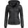 Navahoo Damen Übergangs Stepp Jacke mit Kapuze B348 [B348-Kimuk-Schwarz-Gr.XXL] - XXL