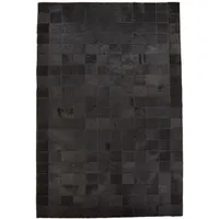 Kuhfelle Online & Nomad KUHFELL Teppich Patchwork FELLTEPPICH AUS ECHTEM KUHFELL RINERFELL IN VERSCHIEDENEN GRÖßEN (schwarz gefärbt, 120 x 180 cm)