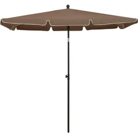 furnicato Sonnenschirm 210 x 140 cm Taupe