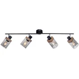 just light. Just Light.Wand- und Deckenleuchte Pasqual 4 -flammig Schwarz