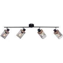 just light. Just Light.Wand- und Deckenleuchte Pasqual 4 -flammig Schwarz