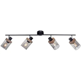 just light. Just Light.Wand- und Deckenleuchte Pasqual 4 -flammig Schwarz