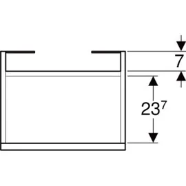 Geberit Renova Plan Unterschrank für Handwaschbecken, 50 cm 501.903.01.1, Badmöbel,
