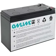 ONLINE USV-Systeme ONLINE BCZ800 - Ersatzbatterie für ONLINE ZINTO 800
