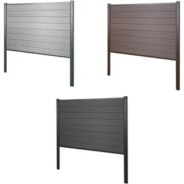 heute wohnen WPC Sichtschutz 190 cm grau
