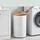 Relaxdays Relaxdays, Wäschekorb mit Deckel, Metall, 50 l,