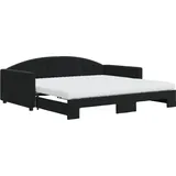 vidaXL Tagesbett 100 x 200 cm Schwarz