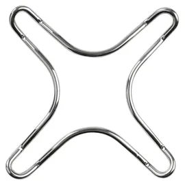 Fackelmann 45135 Gasherdaufsatz / -Kreuz, Edelstahl, Silber, 2 Einheiten