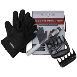 SANTOS Pulled Pork Set | 3-teilig | Pulled Beef | Fleischkrallen Set
