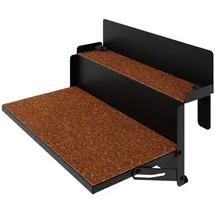 letti moderni Balkontisch – LEVIRA – Modell 48 – Metall – Schwarz – 48x35x29 cm