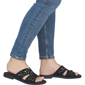 remonte Pantolette REMONTE, Damen, Gr. 38, schwarz, Textil, Basic, Schuhe Pantolette, Sommerschuh mit Glitzersteine und Feel Soft-Ausstattung