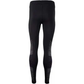 KangaROOS Leggings KANGAROOS, Damen, Gr. 48, N-Gr, schwarz (schwarz, lila), Single Jersey, Obermaterial: 95% Baumwolle, 5% Elasthan, bedruckt, eng knöchellang, Hosen Leggings, Große Größen