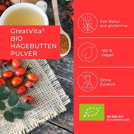 greatvita Bio Hagebuttenpulver 800 g