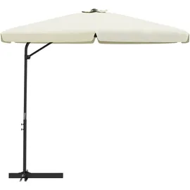 vidaXL Sonnenschirm 300 x 300 cm Sandweiß