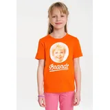 LOGOSHIRT T-Shirt "Brandt Zwieback", Mädchen, Gr. 122/134, orange, 100% Baumwolle, bedruckt, normal, Rundhals, Shirts T-Shirt, mit Retro-Print