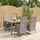 vidaXL Garten-Essgruppe 5-tlg. Grau