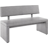 Home Affaire Sitzbank »Charissa«, mit Lehne, Breite 140, 160 oder 180 cm, grau