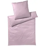 Elegante Mako-Satin Bettwäsche »Solid« Rose 6800-15 Bettwäsche 155x200 cm / 80x80 cm