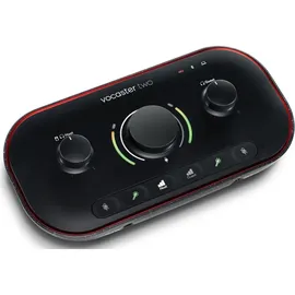 FOCUSRITE Vocaster zwei Podcast-Interface Mit 2 Mikrofoneingängen und 2 Kopfhörerausgängen