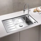 Blanco Andano XL 6 S-IF Compact rechts edelstahl seidenglanz + Excenterbetätigung + InFino
