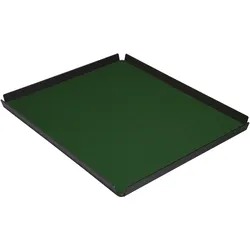 Stil Casa, set 6 Tabletts pro Hotelzimmer, Innenraum aus Polyurethan gepaart, 29x35 cm, grün.
