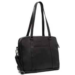 The Chesterfield Brand Pretoria Schultertasche Leder 36 cm  schwarz