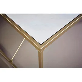 Jahnke Glam Desk Gold/MARMOR WS Schreibtisch, Metal, One Size